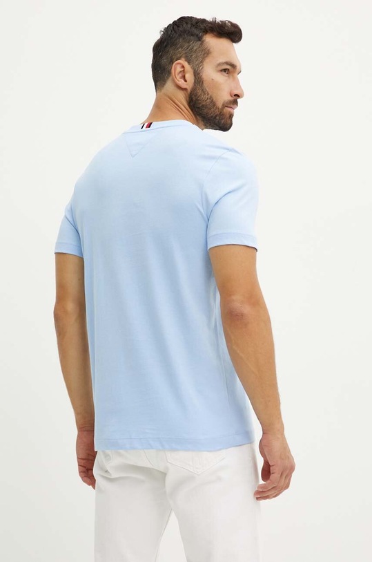 Bavlnené tričko Tommy Hilfiger MW0MW33987 modrá AW24
