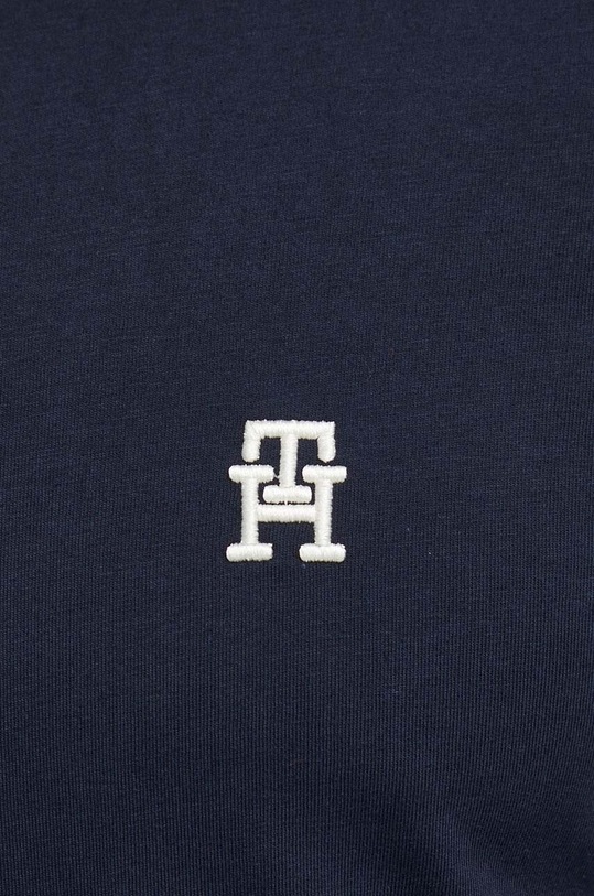Tommy Hilfiger t-shirt bawełniany granatowy MW0MW33987