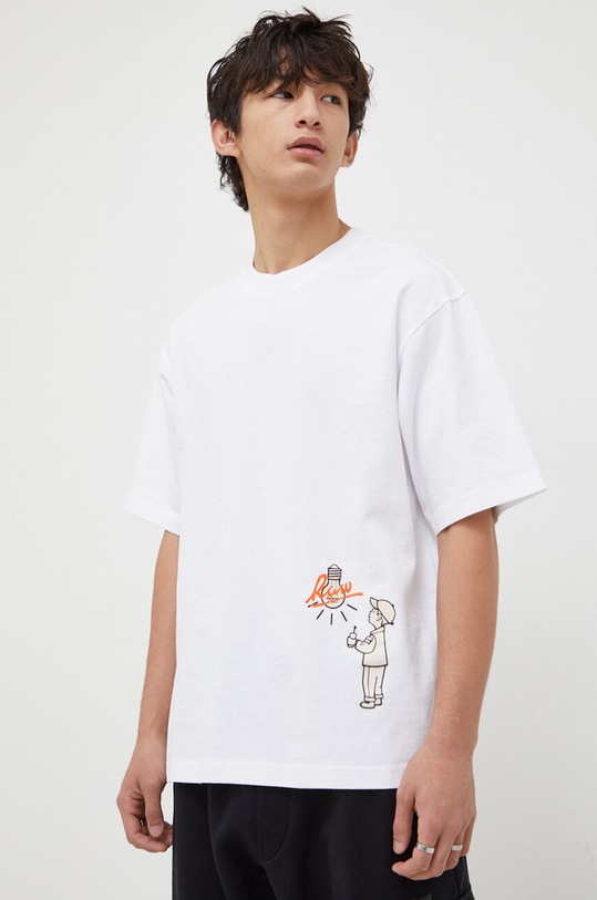 Хлопковая футболка G-Star хлопок белый D23907.C336