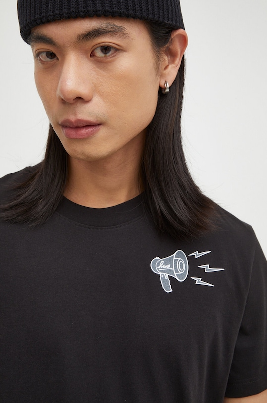 Bavlnené tričko G-Star potlač čierna D23898.336
