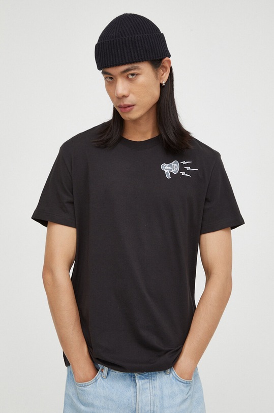 G-Star t-shirt bawełniany czarny D23898.336