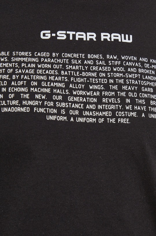 Bavlnené tričko G-Star D23902.336 čierna