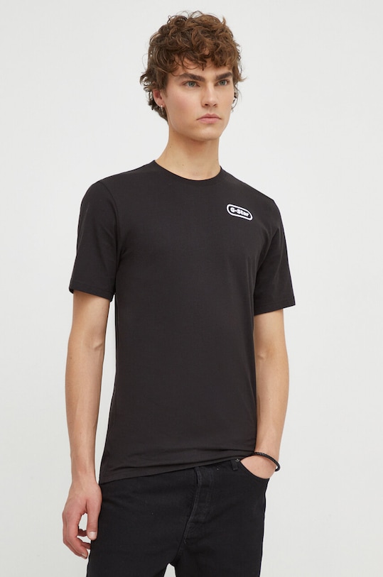 Oblečení Bavlněné tričko G-Star D23906.336 černá