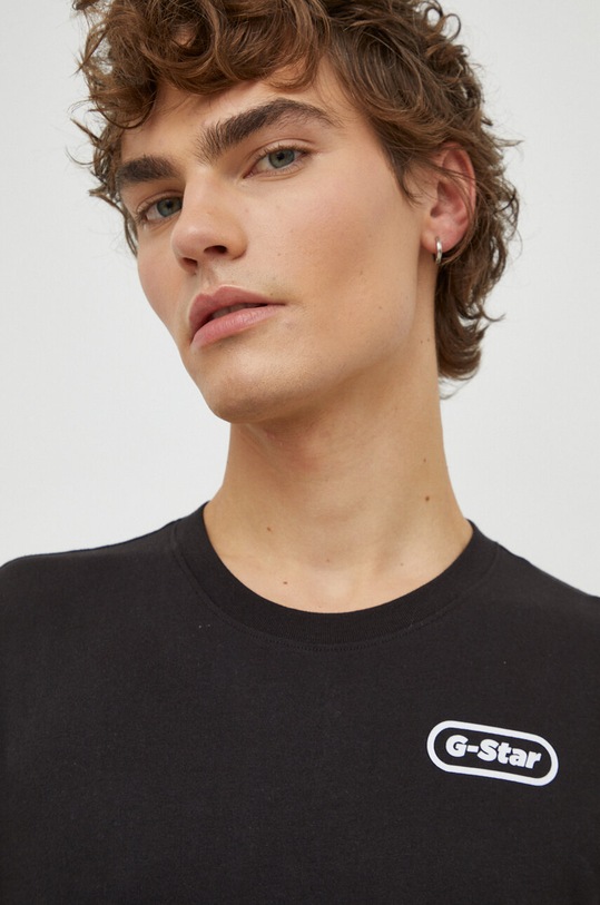 Bavlněné tričko G-Star černá D23906.336