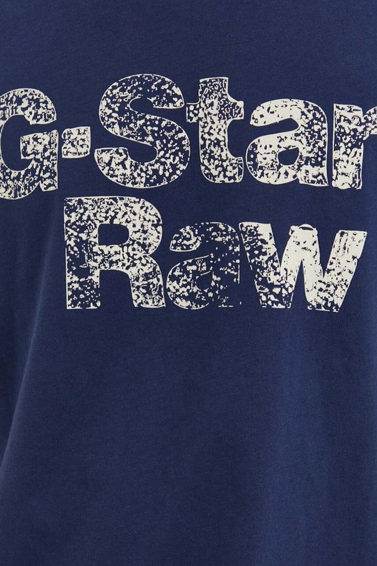 Бавовняна футболка G-Star Raw D24667.336 темно-синій