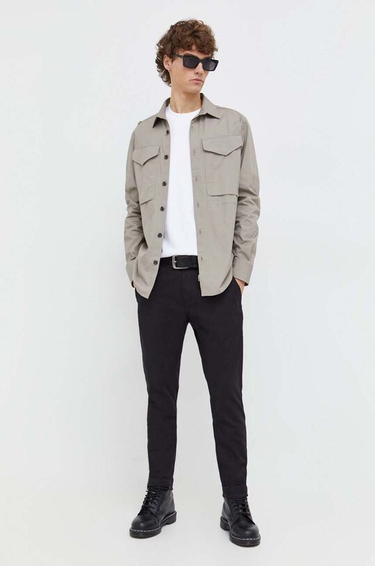 G-Star Raw t-shirt bawełniany D23897.C812 biały SS24