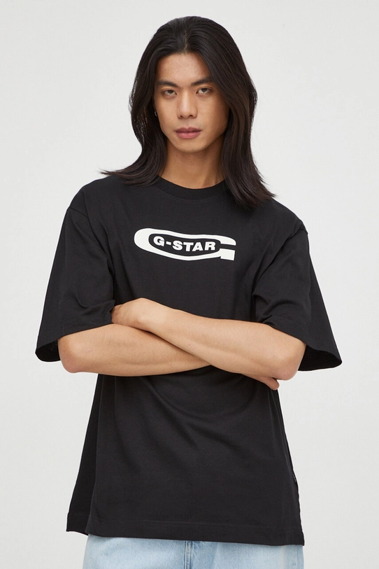 Хлопковая футболка G-Star Raw D23904.C336 чёрный SS24