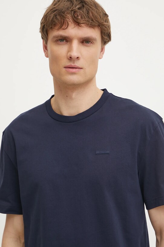 Calvin Klein tricou din bumbac bleumarin K10K112749