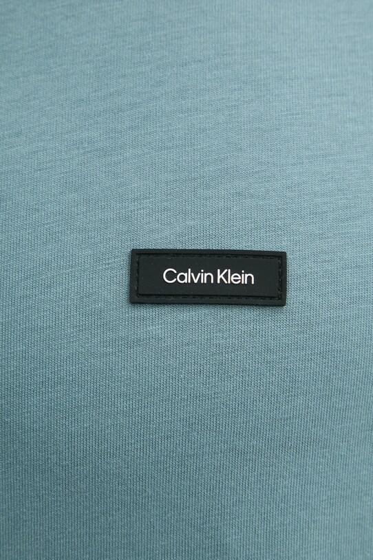 Хлопковая футболка Calvin Klein K10K112749 бирюзовый