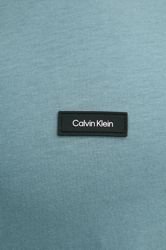 Pamučna majica Calvin Klein K10K112749 tirkizna