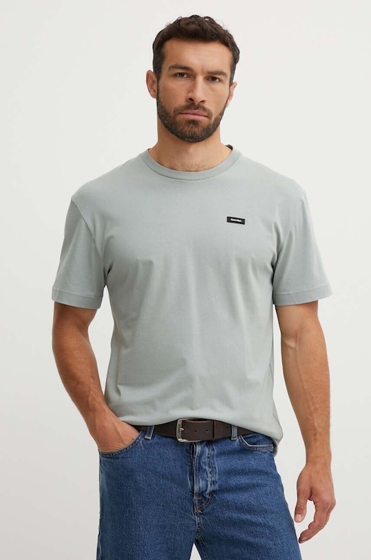 Calvin Klein tricou din bumbac uni gri K10K112749