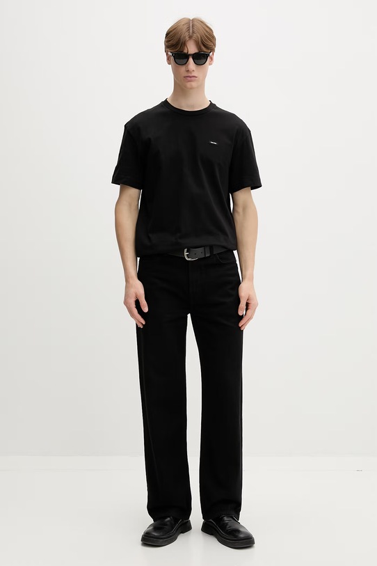 Calvin Klein tričko pánske bavlnené K10K112749 čierna SS25