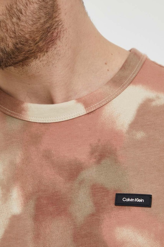 Bavlněné tričko Calvin Klein K10K112759 béžová