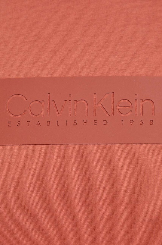 Bavlnené tričko Calvin Klein oranžová K10K112403