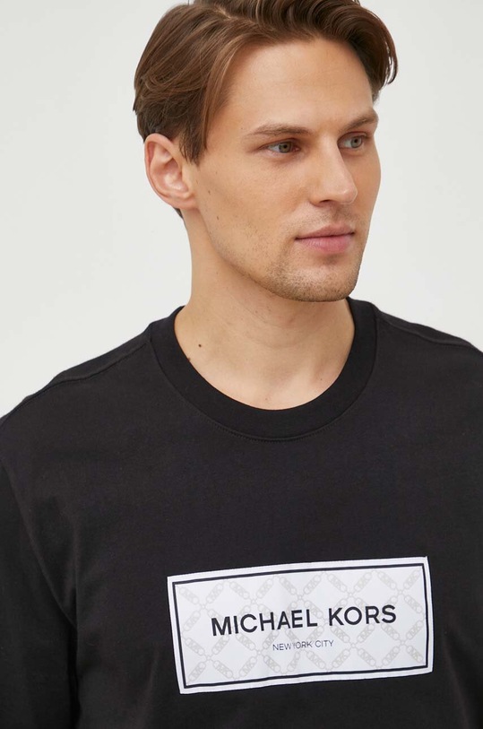 Michael Kors tricou din bumbac negru CH351RG1V2