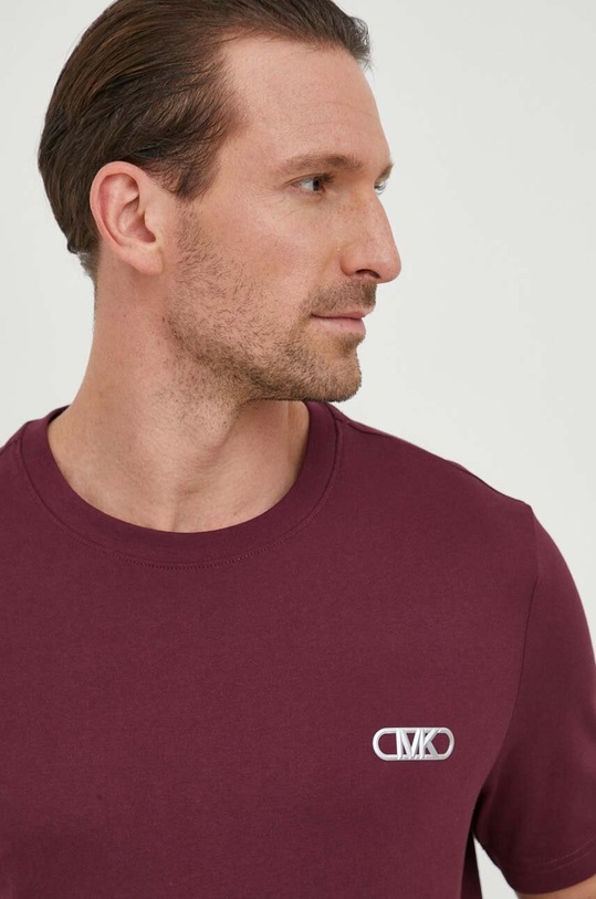 Odzież Michael Kors t-shirt bawełniany CH351RH1V2 bordowy