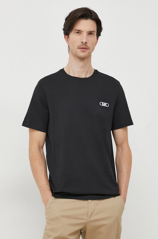 Michael Kors tricou din bumbac imprimeu negru CH351RH1V2