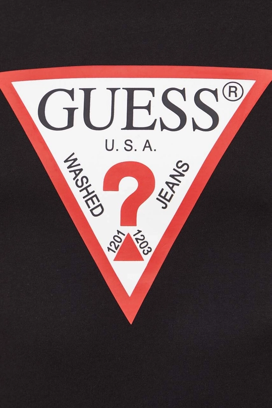 Хлопковая футболка Guess чёрный M2YI71.I3Z14