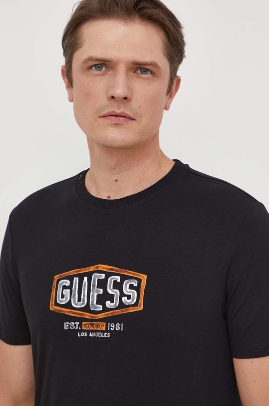 Guess t-shirt in cotone nero M4RI33.J1314