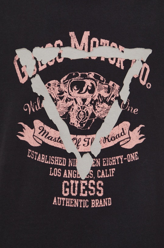Guess t-shirt bawełniany czarny M4RI20.K8FQ4