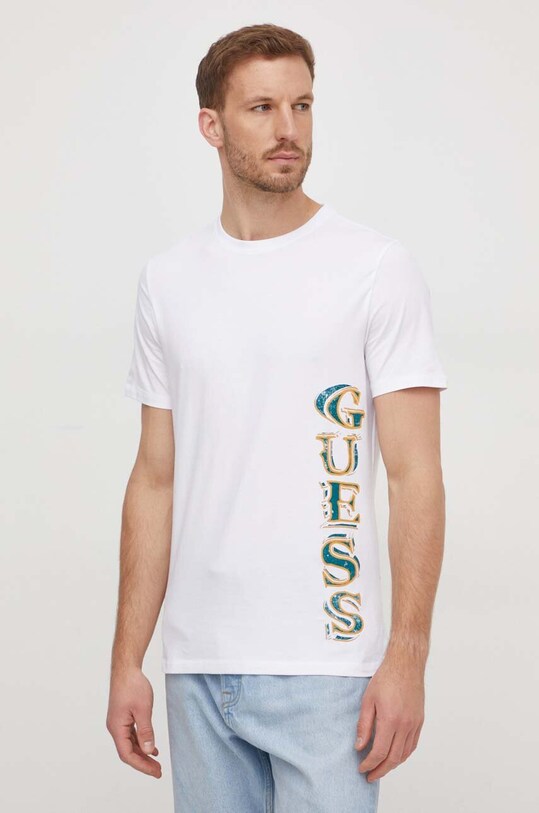 Guess t-shirt slim bianco M4RI30.J1314