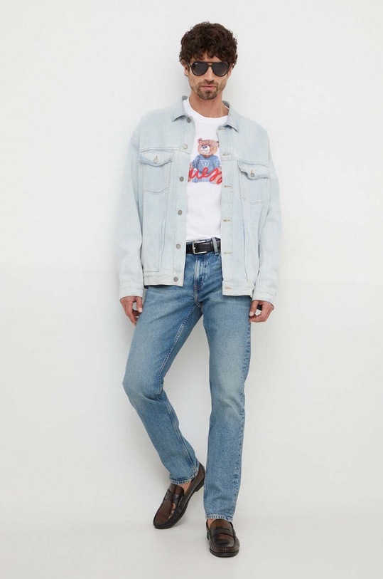 Guess t-shirt bawełniany M4RI81.K9RM1 biały SS24
