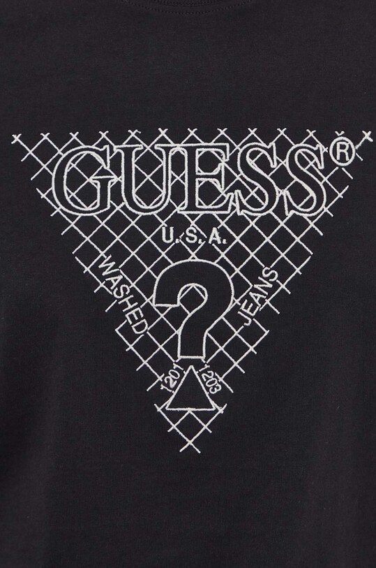 Хлопковая футболка Guess чёрный M4RI27.K8FQ4