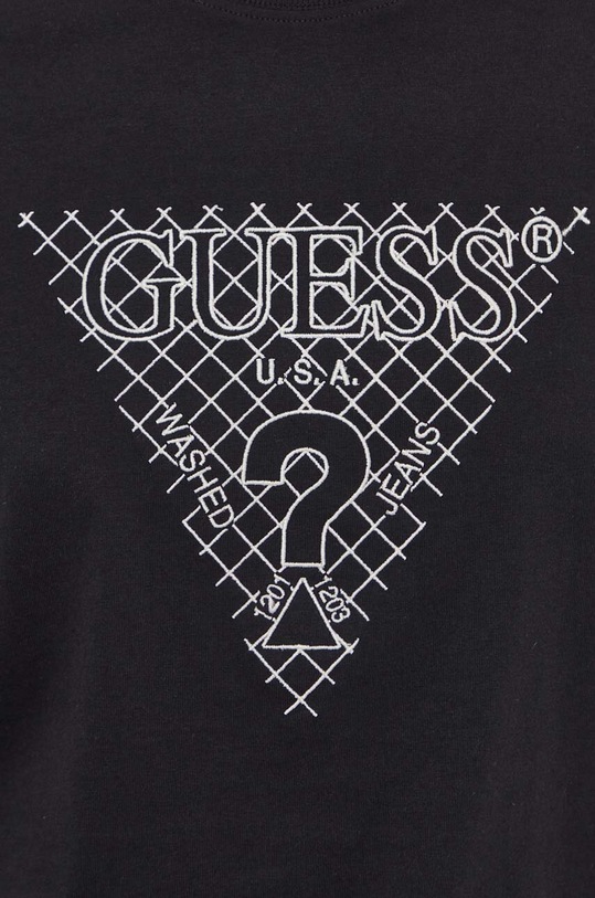 Guess t-shirt bawełniany czarny M4RI27.K8FQ4