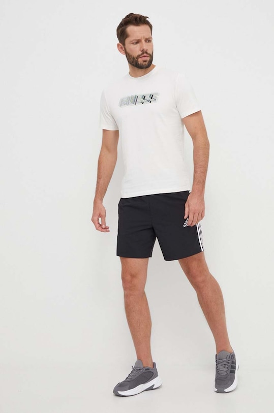 Pamučna majica Guess Z4RI10.I3Z14 bež SS24