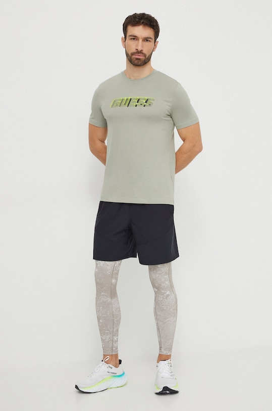 Guess t-shirt bawełniany NIKOLAS Z4RI10.I3Z14 zielony SS24