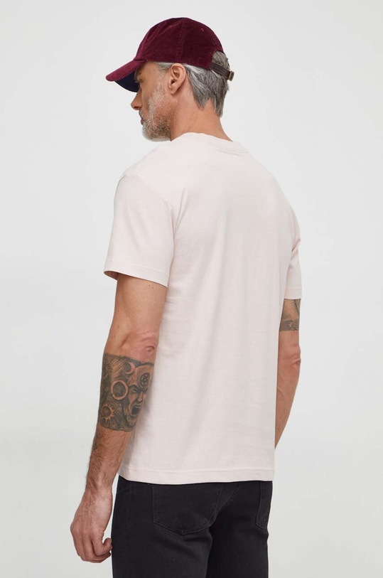 Ρούχα Βαμβακερό μπλουζάκι Calvin Klein Jeans J30J324671 ροζ