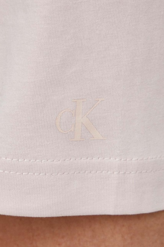 Βαμβακερό μπλουζάκι Calvin Klein Jeans J30J324671 ροζ