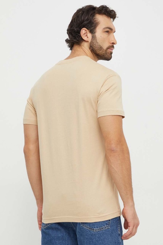 Oblečenie Bavlnené tričko Calvin Klein Jeans J30J324671 béžová