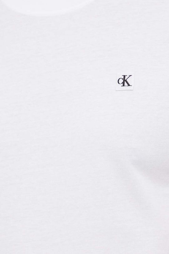 Calvin Klein Jeans t-shirt bawełniany biały J30J325268