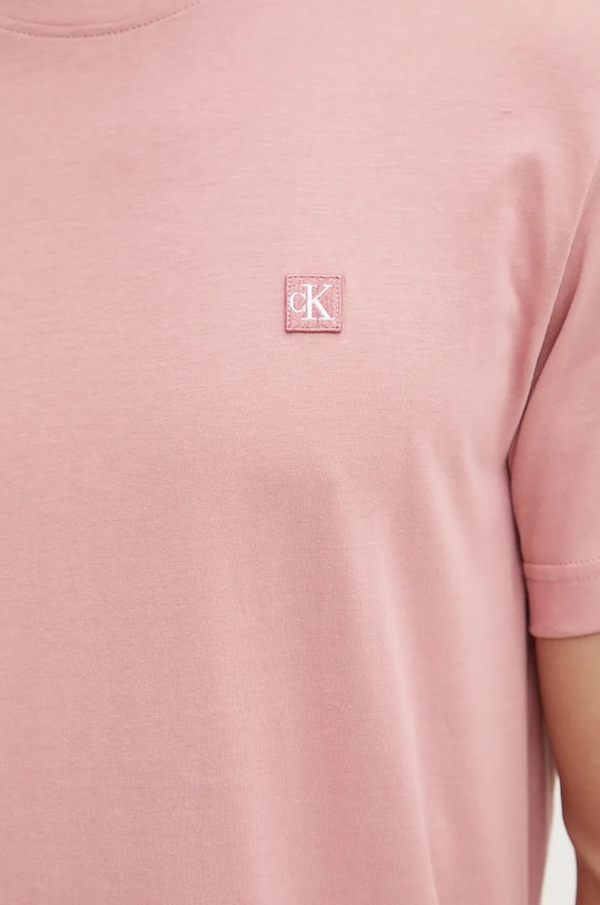 Calvin Klein Jeans tricou din bumbac roz J30J325268