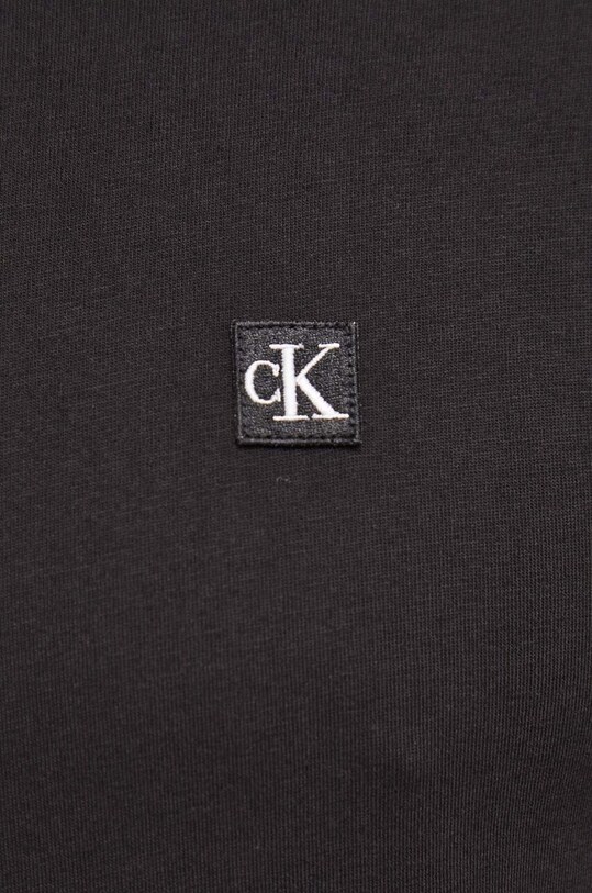 Bavlněné tričko Calvin Klein Jeans černá J30J325268