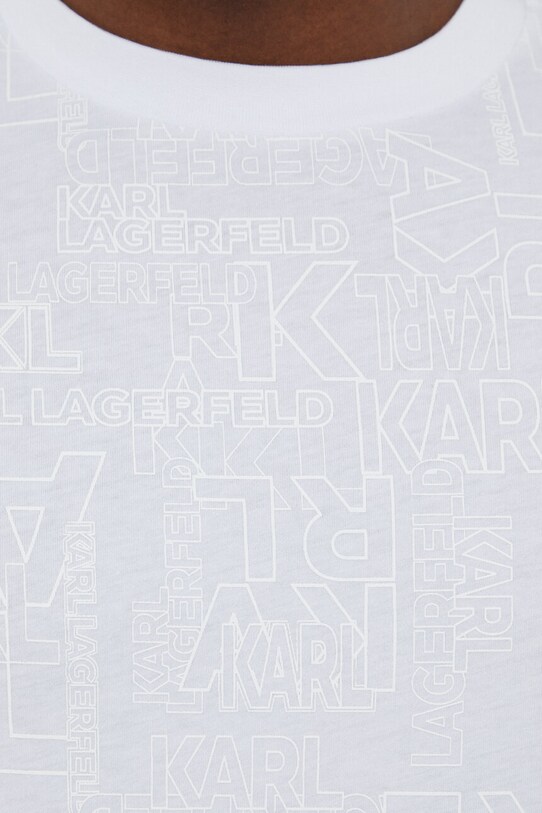 Bavlnené tričko Karl Lagerfeld 541224.755060 biela