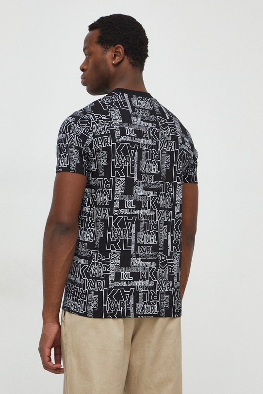 Odzież Karl Lagerfeld t-shirt bawełniany 541224.755060 czarny