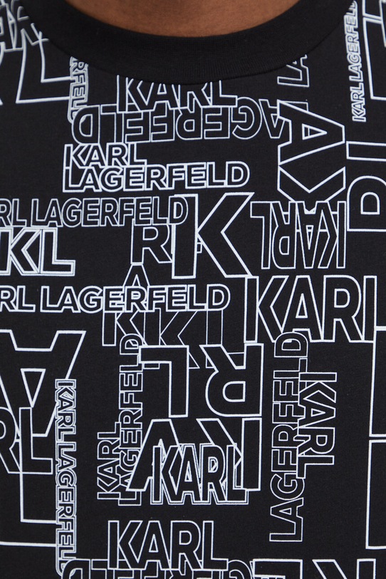 Karl Lagerfeld t-shirt bawełniany 541224.755060 czarny
