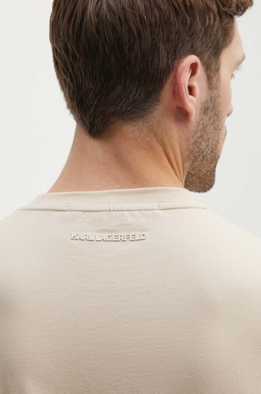 Karl Lagerfeld t-shirt beżowy 541221.755890