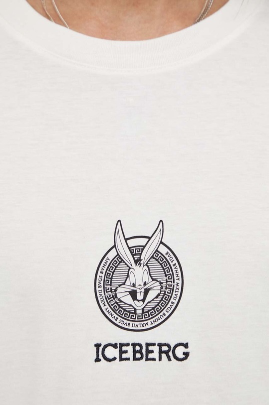 Iceberg tricou din bumbac F02A.6325 bej
