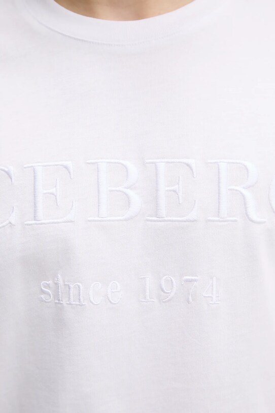 Iceberg tricou din bumbac F014.6327 alb