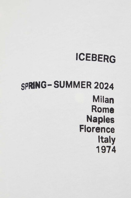 Хлопковая футболка Iceberg F021.6304 бежевый