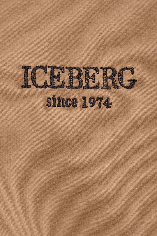Iceberg tricou din bumbac F026.6327 maro