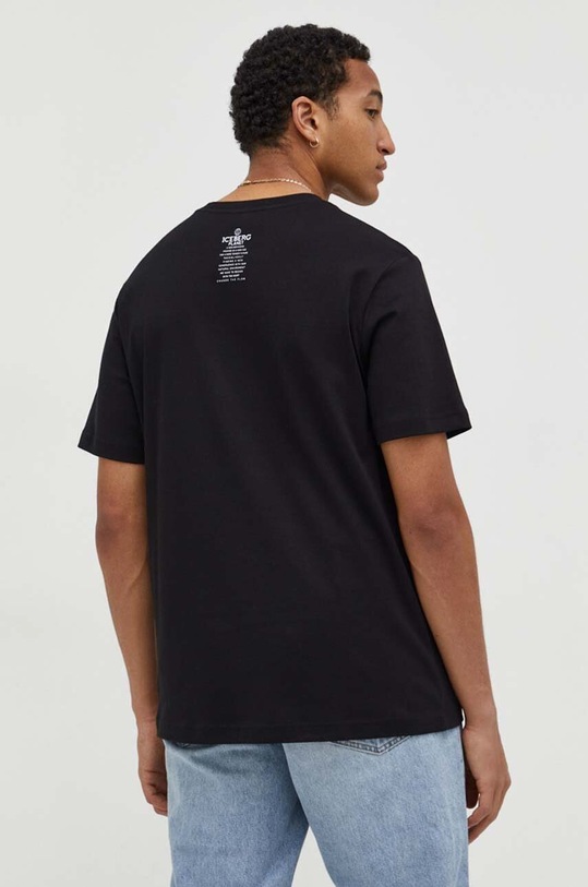 Îmbrăcăminte Iceberg tricou din bumbac F028.6307 negru