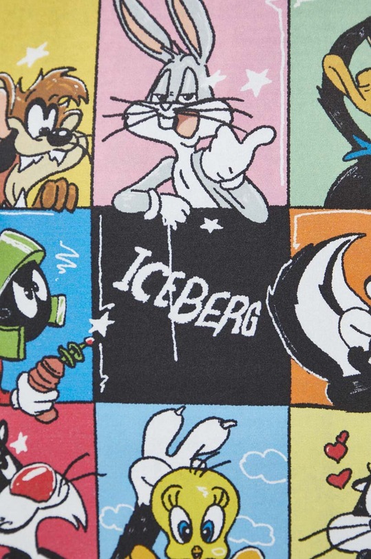 Iceberg t-shirt bawełniany x Looney Tunes F074.6304 granatowy