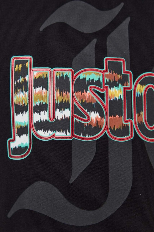 Just Cavalli t-shirt bawełniany 76OAHG12.CJ318 czarny