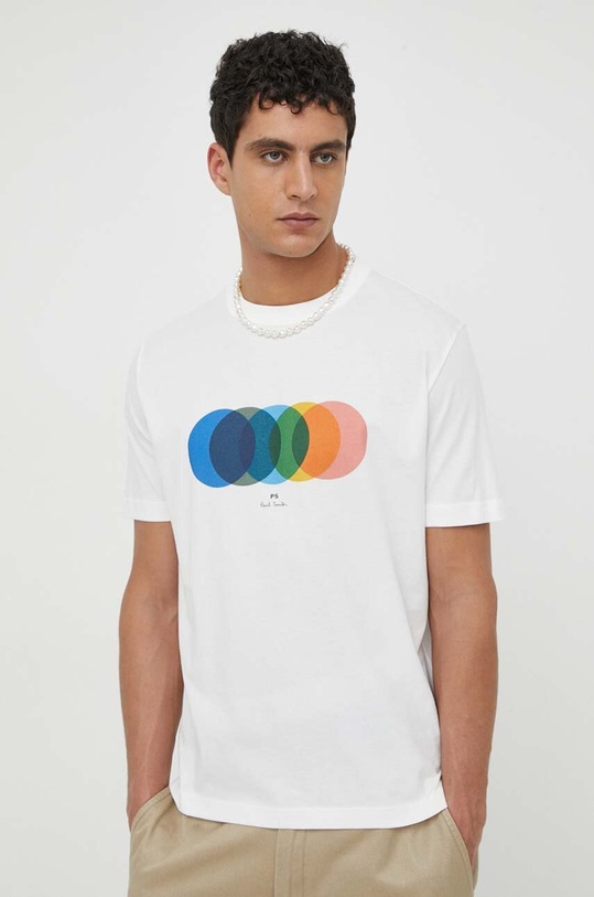PS Paul Smith t-shirt bawełniany M2R.220X.MP4504 biały SS24