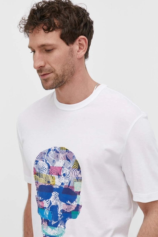 PS Paul Smith t-shirt bawełniany biały M2R.731Y.MP4539