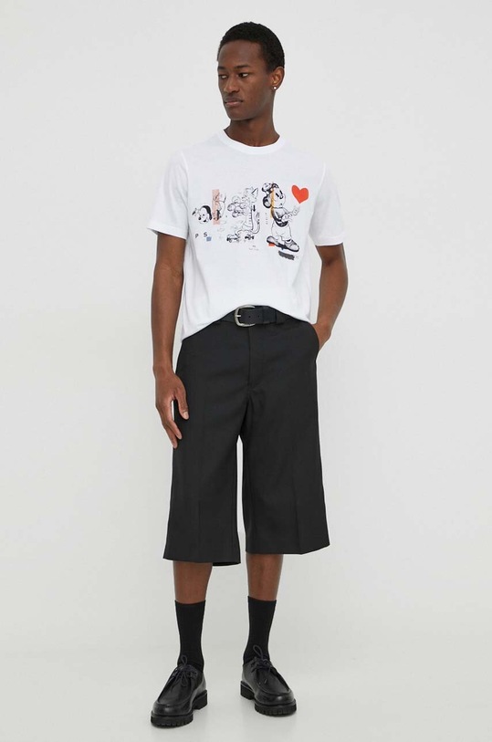 PS Paul Smith t-shirt bawełniany M2R.011R.MP4552 biały SS24
